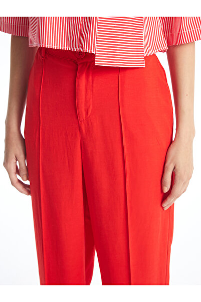 LC Waikiki Standard Fit Damenhose aus Leinenmischung