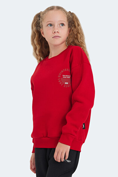 Slazenger Red Lone Girl's Sweatshirt