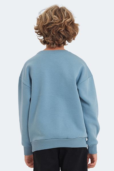 Slazenger LOGAN Син унисекс детски суитшърт