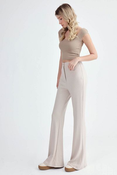 Vitrin Spanish Leg Modal Fabric Stretch Trousers