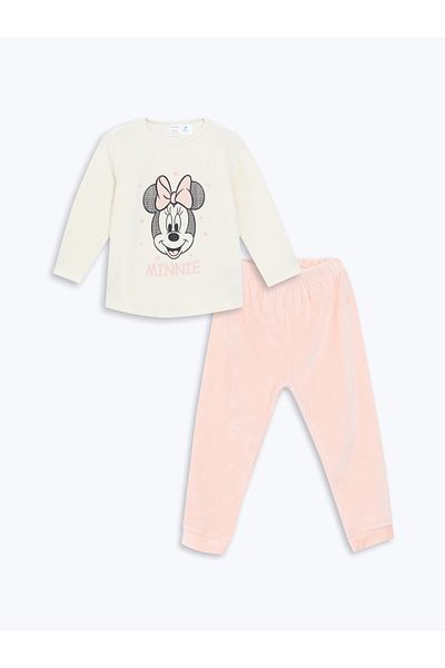 LC Waikiki Minnie Mouse Printed Baby Girl T-Shirt and Sweatpants Set of 2