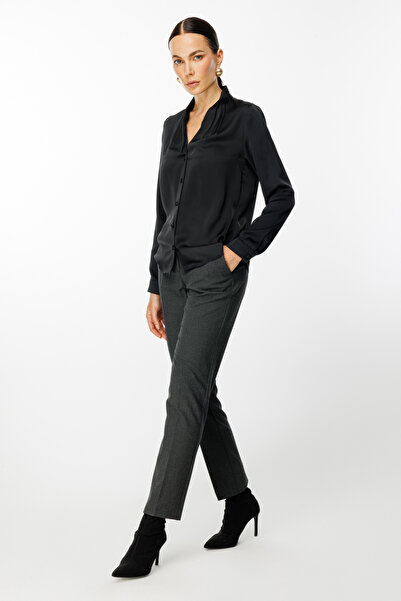 Ekol Desenli Kumaş Pantolon