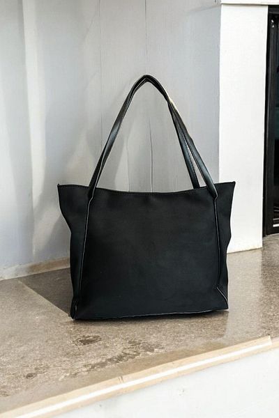 BAHELS Women's Suede Black Soft Leather Women's Shoulder Bag