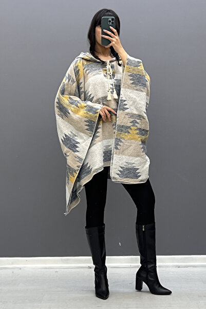 SaklıButik Πόντσο ξυλοκόπος Bohemian SK-8339