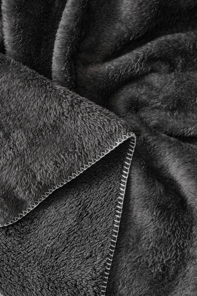 Doqu Home Sherpa Battaniye Çift Kişilik Antrasit