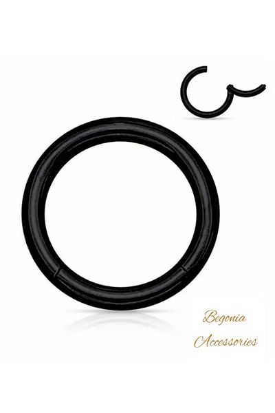 Begonia Accessories 316l الفولاذ الجراحي - 6 مم، 8 مم، 10 مم ثقب اللولب الزنمة 3 قطع مجموعة حلقات القفل