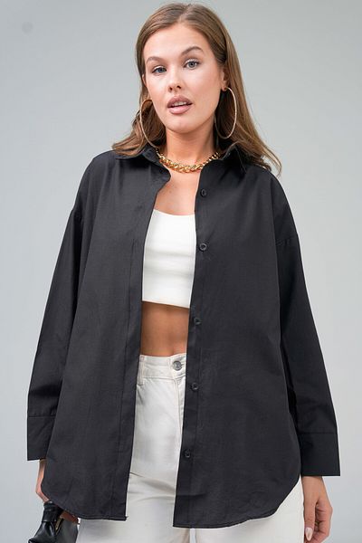 VOLT CLOTHİNG Basic-Oversize-Shirt für Damen
