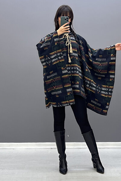 SaklıButik Πόντσο ξυλοκόπος Bohemian SK-8339