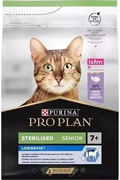Pro Plan Purina Pro Plan 7+ Kısırlaştırılmış Hindili Yaşlı Kedi Maması 3 Kg