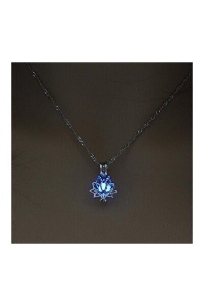 Acousticworld Karanlıkta Parlayan Lotus Çiçeği Kolye