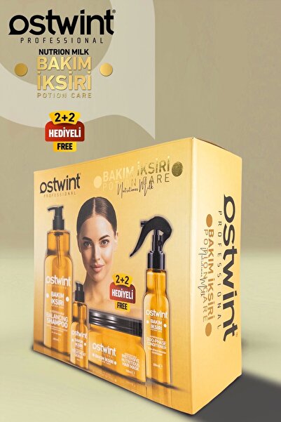 Ostwint Saç Bakım Iksiri Nutritious Milk Seti, Şampuan, Saç Kremi, Saç Serumu...