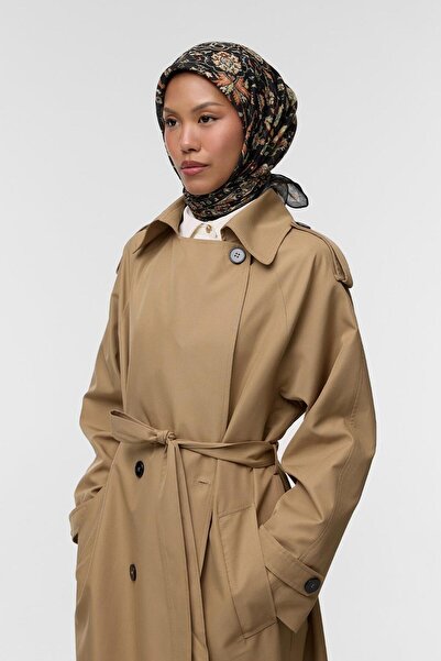 Qef Mirai Patterned Cotton Scarf