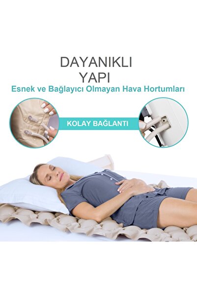 Meyer M6000 HAVALI YATAK SİSTEMİ (YATAK YARASINA KARŞI ETKİLİ & 2 YIL GARANTİLİ & 130KG TAŞIMA KAPASİTELİ)