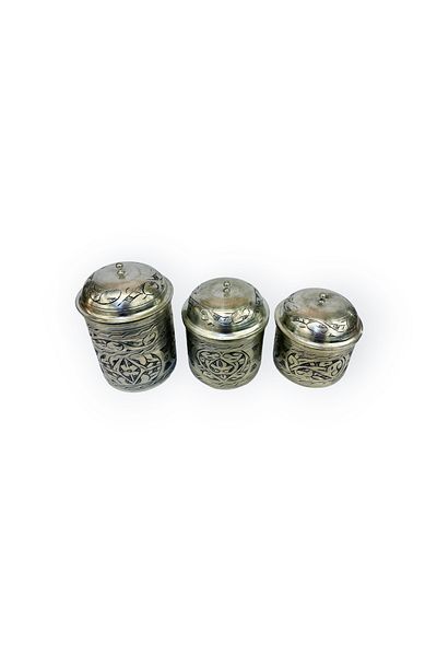EFEMİR Embroidered Copper Spice Set