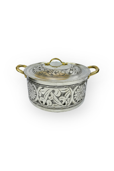EFEMİR Tin Carved and Embroidered Upright Pot No:5