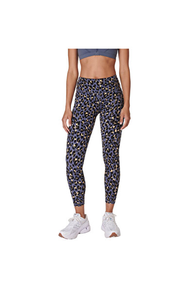 Sweaty Betty بنطال ضيق للتمرين من Power 7/8 للنساء باللون البرتقالي، بنطال ضي...