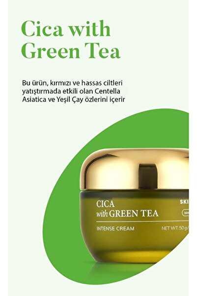 Kore Kozmetik Akneli Ciltler Için Cica Ve Yeşil Çay Içeren Krem