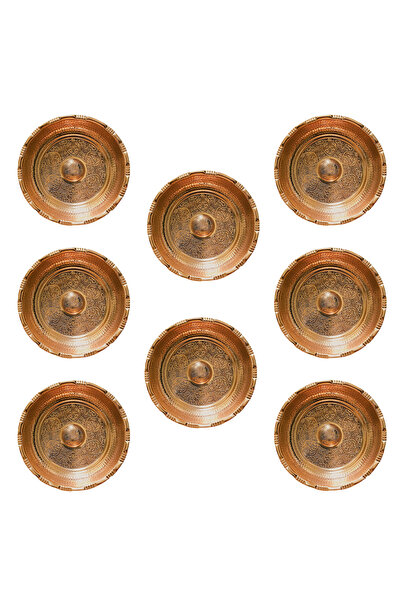 EFEMİR 8 قطع حجر حمام نحاسي 18 سم