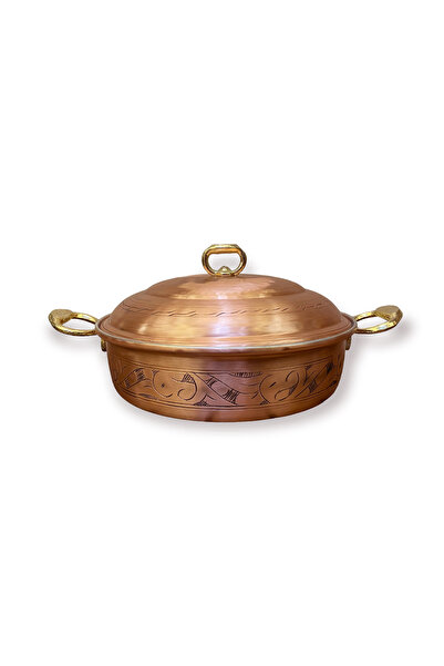 EFEMİR Embroidered Copper Karnıyarık Pot No:3