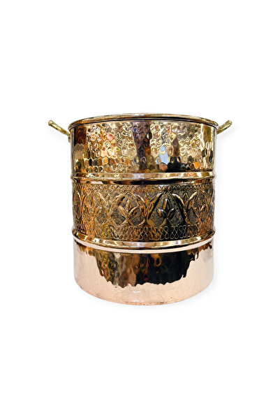 EFEMİR İşlemeli Bakır Köpük Kazanı 32 cm