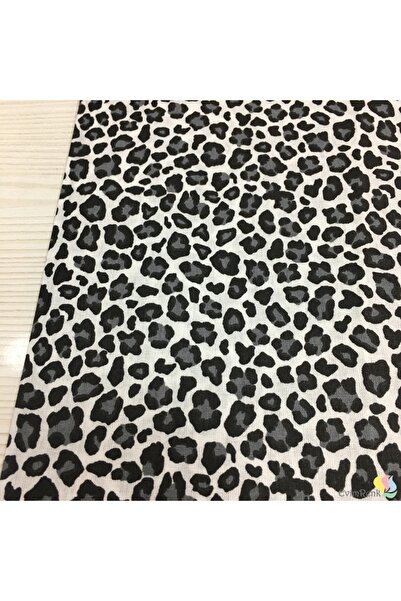 Renk Tekstil Leopar Çıtır Desen %100 Pamuk Metrelik Poplin Kumaş