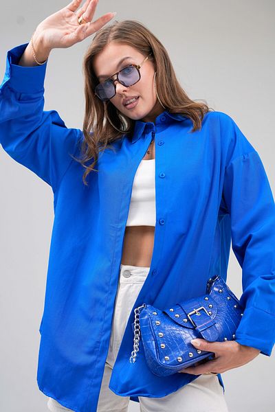 VOLT CLOTHİNG Basic-Oversize-Shirt für Damen