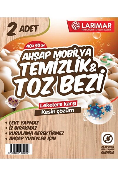 Larimar 2 bucăți cârpă de curățare a prafului pentru mobilier din lemn și sup...