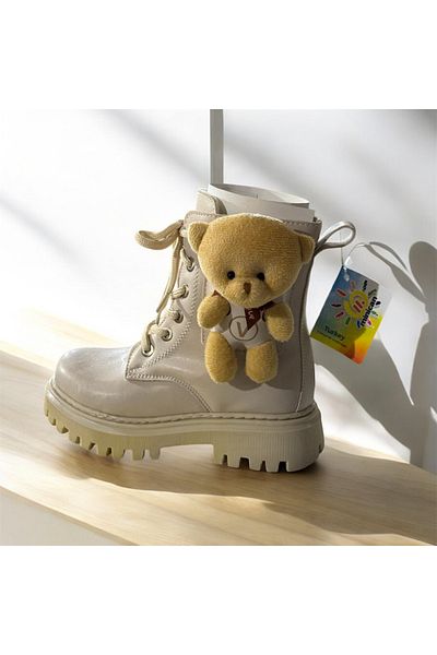 Minican Kids Boots with Teddy Bear