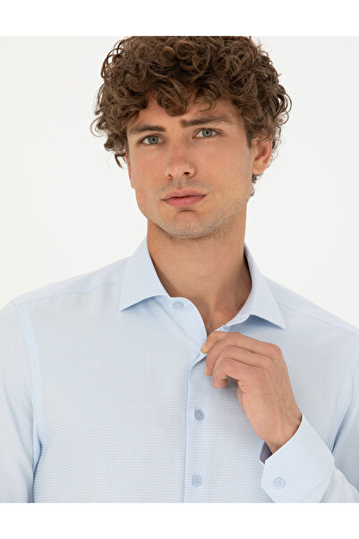 Pierre Cardin Açık Mavi Slim Fit Uzun Kollu Gömlek 50275517-VR003