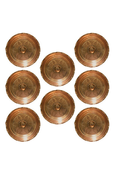 EFEMİR 8 قطع حجر حمام نحاسي 20 سم