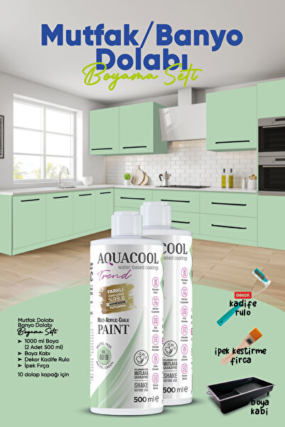 Aquacool Trend Mutfak Dolabı Boyama Seti / Banyo Dolabı Boyama Seti