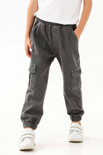 Gold Class Kidswear Elastic Waist and Leg Cargo Pocket Jogger Boy's Trousers