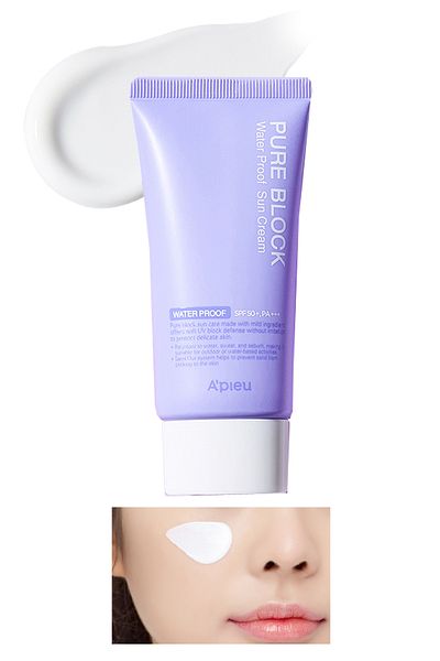 Missha A'Pieu Pure Block Sunscreen - Sweat and Water Resistant, Spf50+/Pa+++ 50ml