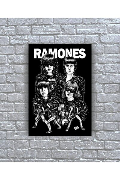 icase Ramones Μουσικό συγκρότημα Αφίσα Εξώφυλλο άλμπουμ Ξύλινος πίνακας ζωγρα...