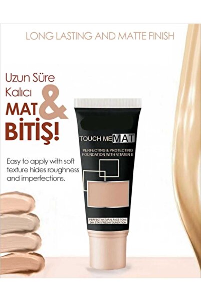 Mcellyn Touch Me Mat E Vitamini Ile Mükemmelleştirici Ve Korucu Fondöten