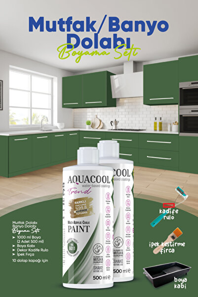 Aquacool Trend Mutfak Dolabı Boyama Seti / Banyo Dolabı Boyama Seti