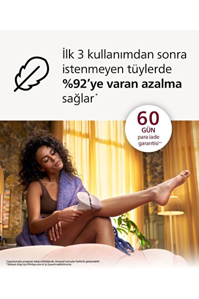 Philips BRI950/00 Lumea Lazer Epilasyon IPL Tüy Alma Cihazı,ÇantaHEDİYELİ,Kablolu/Kablosuz Kullanım