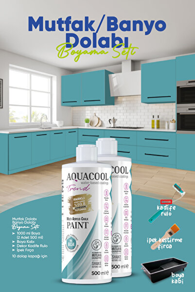 Aquacool Trend Mutfak Dolabı Boyama Seti / Banyo Dolabı Boyama Seti