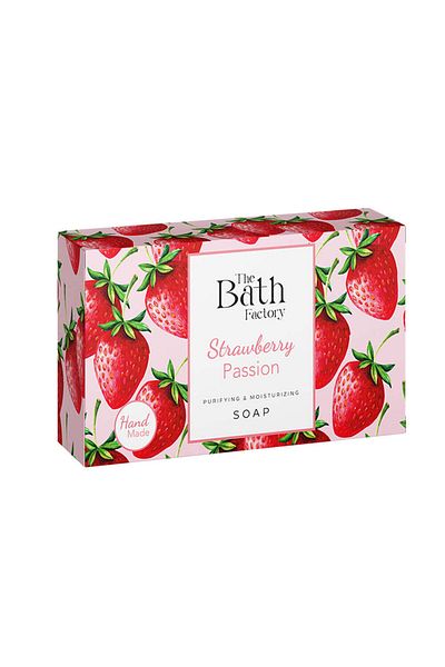 THE BATH FACTORY Feuchtigkeitsspendende Hand- und Körperseife - Erdbeere