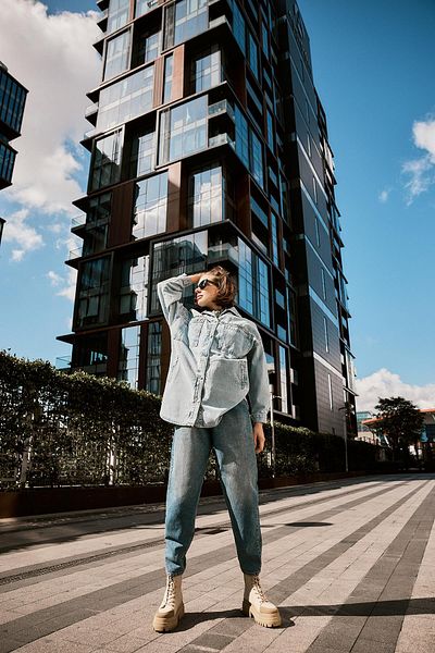 Zühre Denim Accessory Detailed Oversize Jacket C-0065