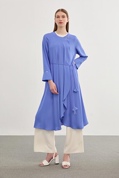 Zühre Μπλε Giy Out με δεμένη μέση GC-0178