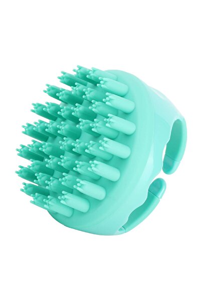 TUSHBA Mikro Dikenli Silikon Masaj Aleti Mor, Kafa ve Selülit Masaj Fırçası