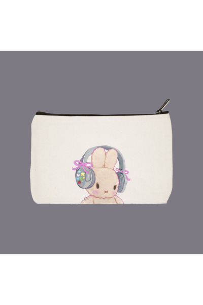 designedfy Кролик Водонепроникна сумка для косметики з принтом, пенал, гаманець