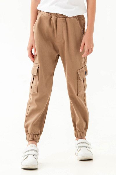 Gold Class Kidswear Elastic Waist and Leg Cargo Pocket Jogger Boy's Trousers