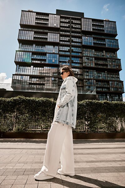 Zühre Jachetă oversize albastră denim - C-0104