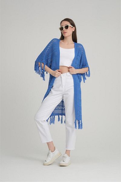 Rodi Fusta de damă Tricotaj cu ciucuri Cardigan 11062