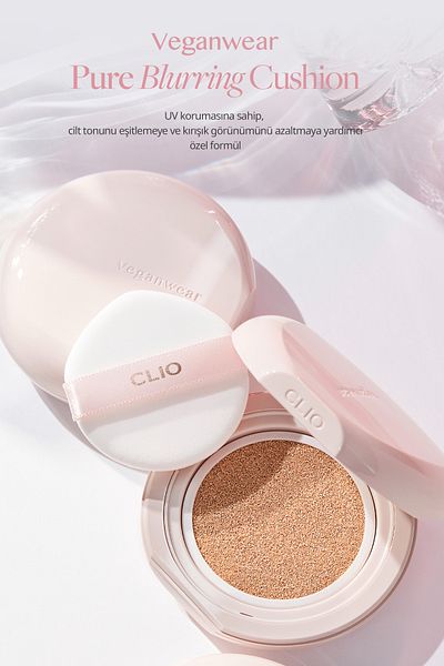 CLIO Clio Veganwear - Pure Blurring Vegan Cushion, Spf50+ Pa+++, 4 Ginger (Refillable)