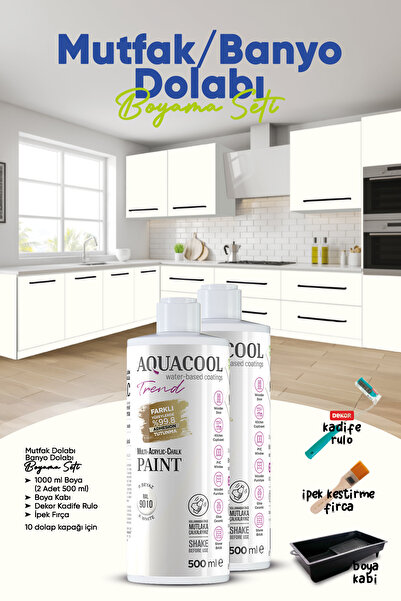 Aquacool Trend Mutfak Dolabı Boyama Seti / Banyo Dolabı Boyama Seti