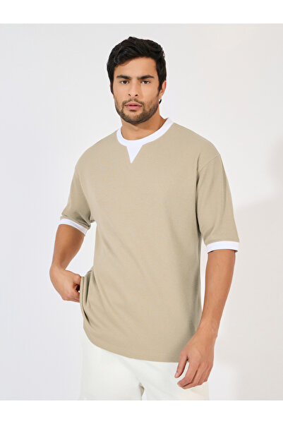 Styli Premium Waffle Knit Oversized T-Shirt