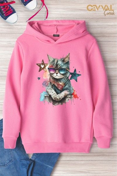 Cevval ΠΑΙΔΙΚΟ ΦΟΥΤΕΡΦΟΥΤΕΡ ΜΕ ΚΑΠΟΥΝΤΟ ΜΕ ΣΤΑΜΠΑ ΓΑΤΑ